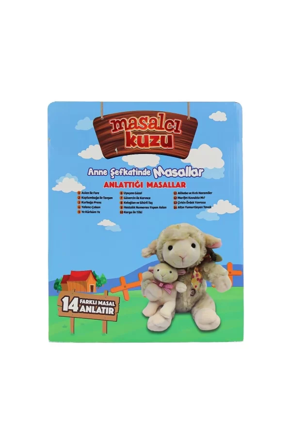M-1117526-12 Türkçe Yavrulu Masal Anlatan Kuzu -birliktoys