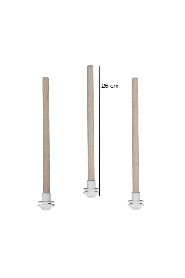 Markapet Doğal Ahşap Kuş Tüneği 1.2 cm-25 cm Standart  ( 2 Adet )