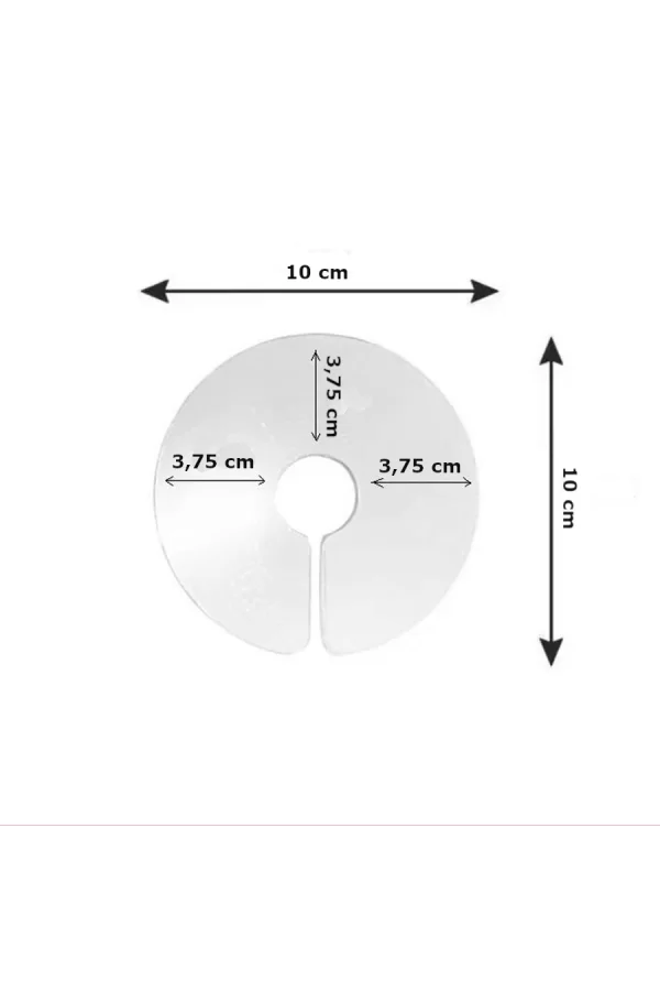 Markapet Elizabet Şeffaf Kuş Yakalığı 3.75 cm-10 cm Standart