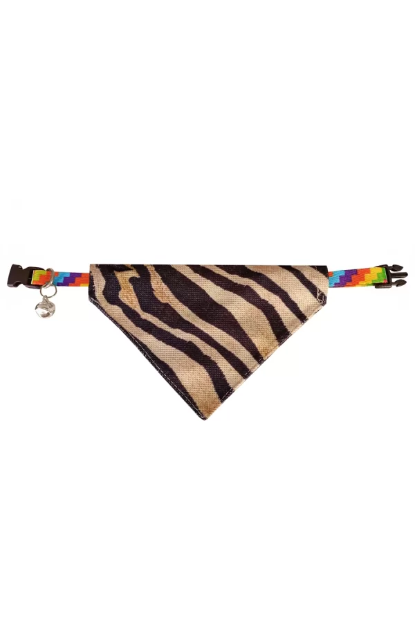 Markapet Kaplan Desenli Fular Kedi Ve Köpek Tasması 25-30 cm