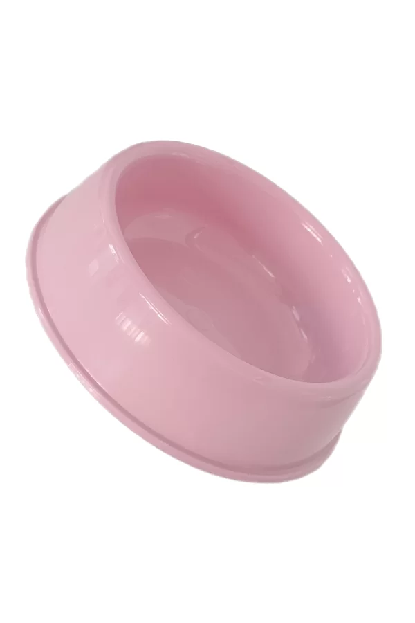 Markapet Kedi Köpek Plastik Mama Ve Su Kabı 20 cm - 200 ml Pembe