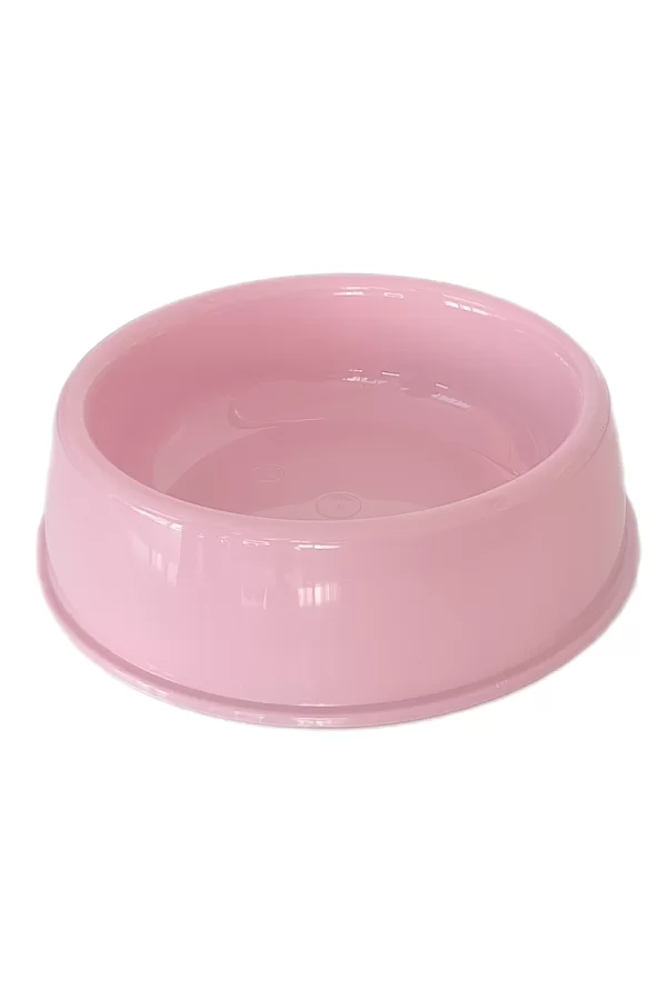 Markapet Kedi Köpek Plastik Mama Ve Su Kabı 20 cm - 200 ml Pembe