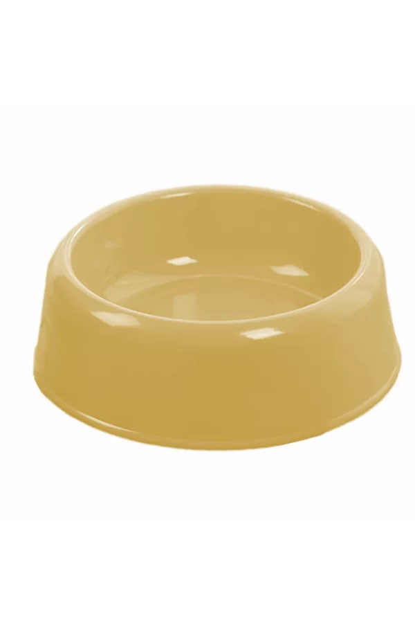 Markapet Kedi Köpek Plastik Mama Ve Su Kabı 20 cm - 200 ml Sarı
