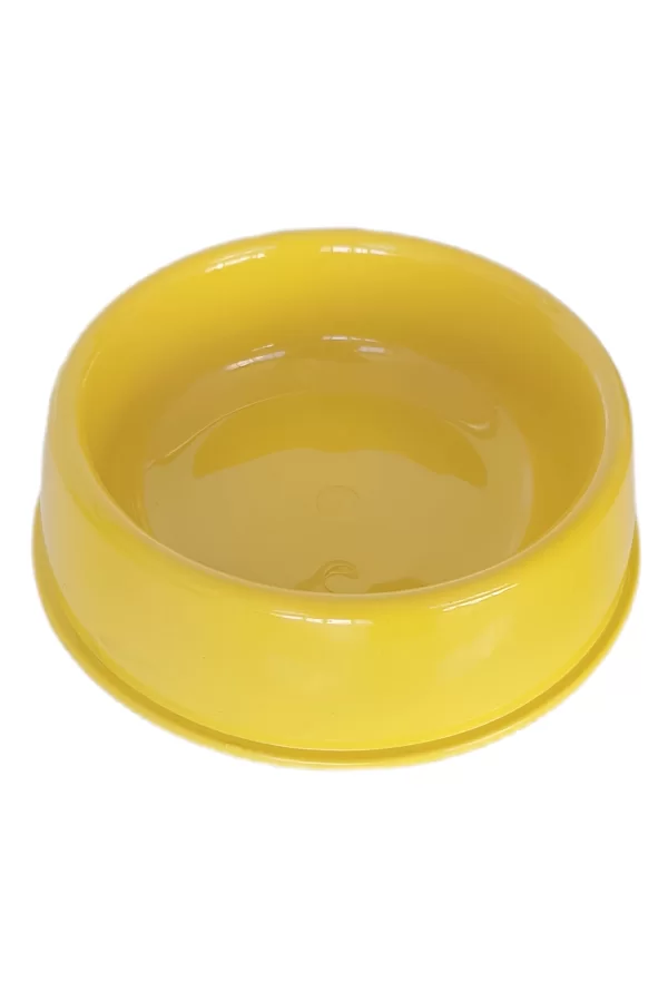 Markapet Kedi Köpek Plastik Mama Ve Su Kabı 20 cm - 200 ml Sarı