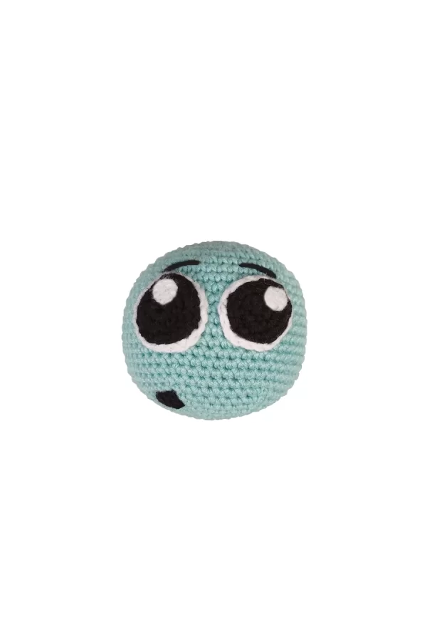 Markapet Kedi Oyuncağı Duygusal Örgü Emoji 7-7 cm Açık Mavi