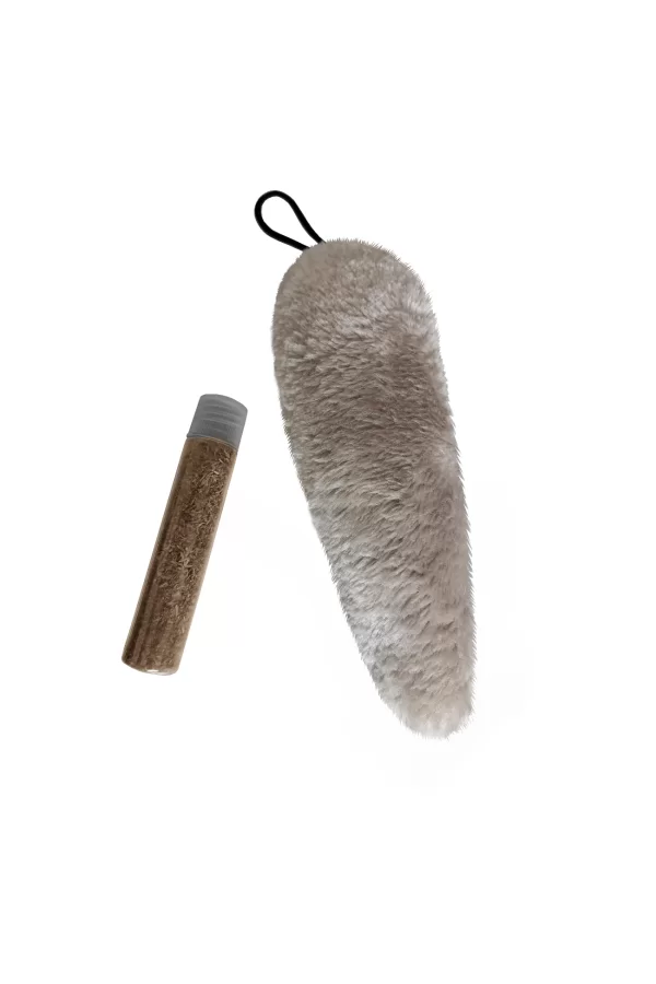 Markapet Kedi Oyuncağı Kedi Otlu Peluş Kuyruk 18-20 cm Krem