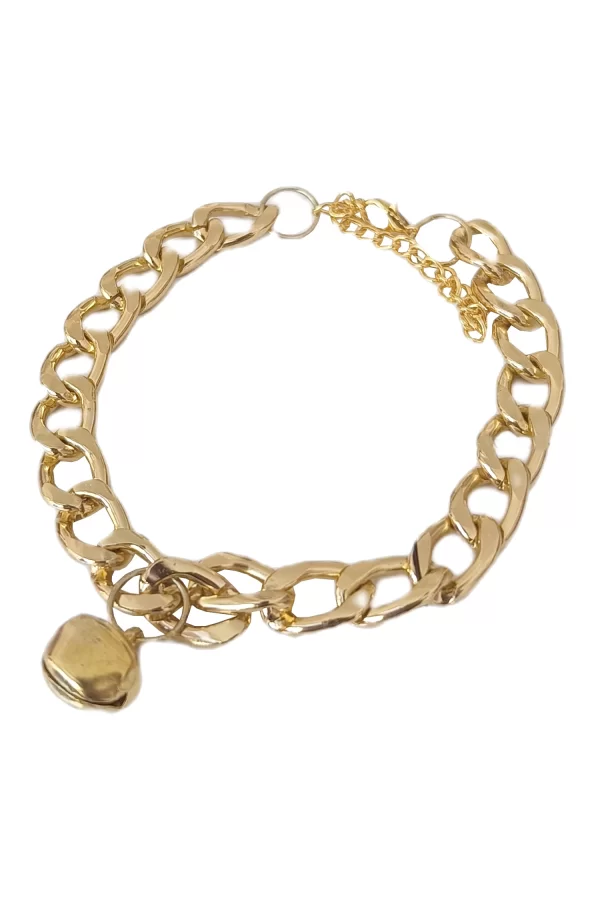 Markapet Kedi Ve Köpek Lüx Zincir Kolye 25-30 cm Medium Gold