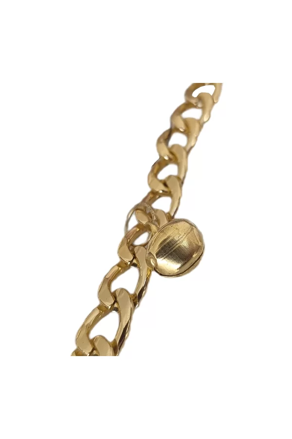 Markapet Kedi Ve Köpek Lüx Zincir Kolye 25-30 cm Medium Gold