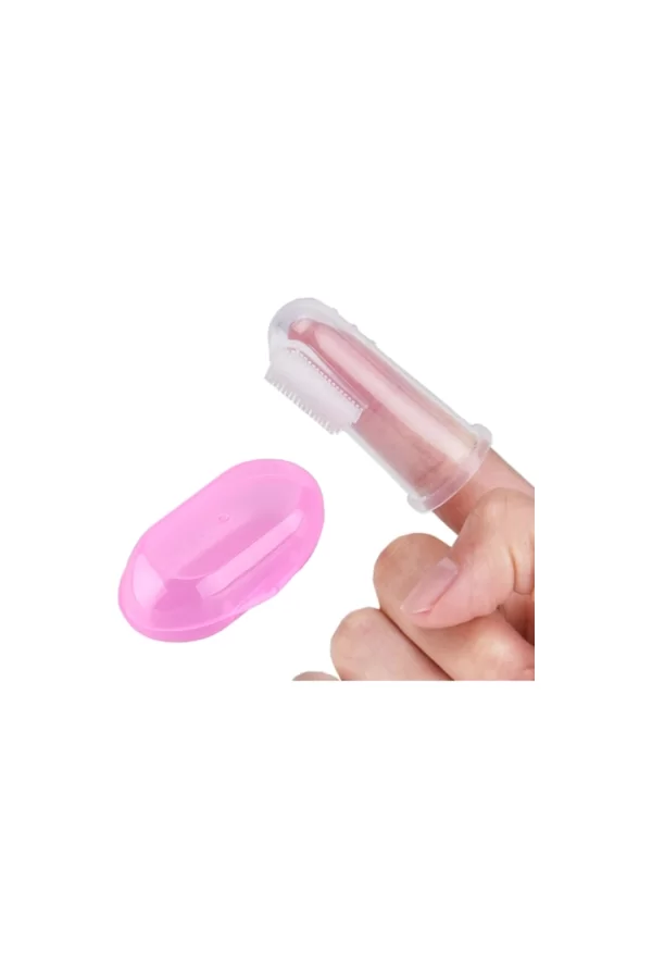 Markapet Kedi ve Köpek Parmak Diş Fırçası 5.5 cm Pembe