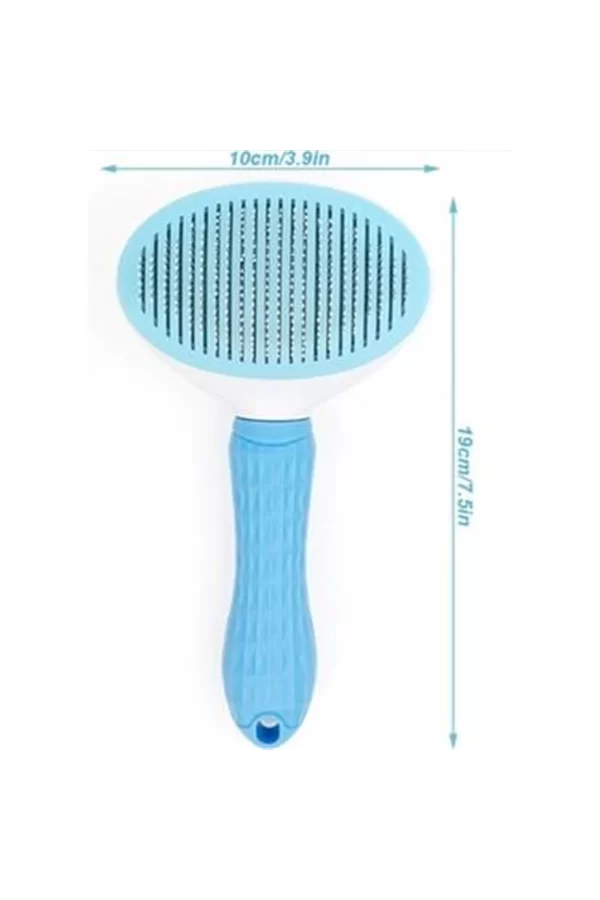 Markapet Kendini Temizleyen Tuşlu Kedi Köpek Tarağı Mavi  10 x 20 cm