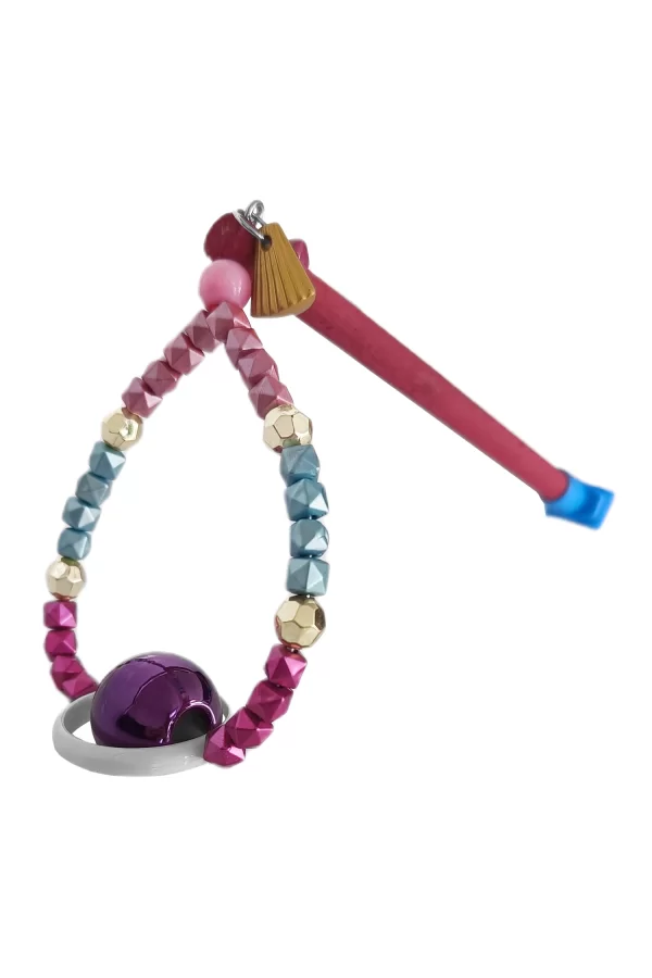 Markapet Tünekli Döner Toplu Kuş Oyuncağı 10 cm-16 cm Bordo