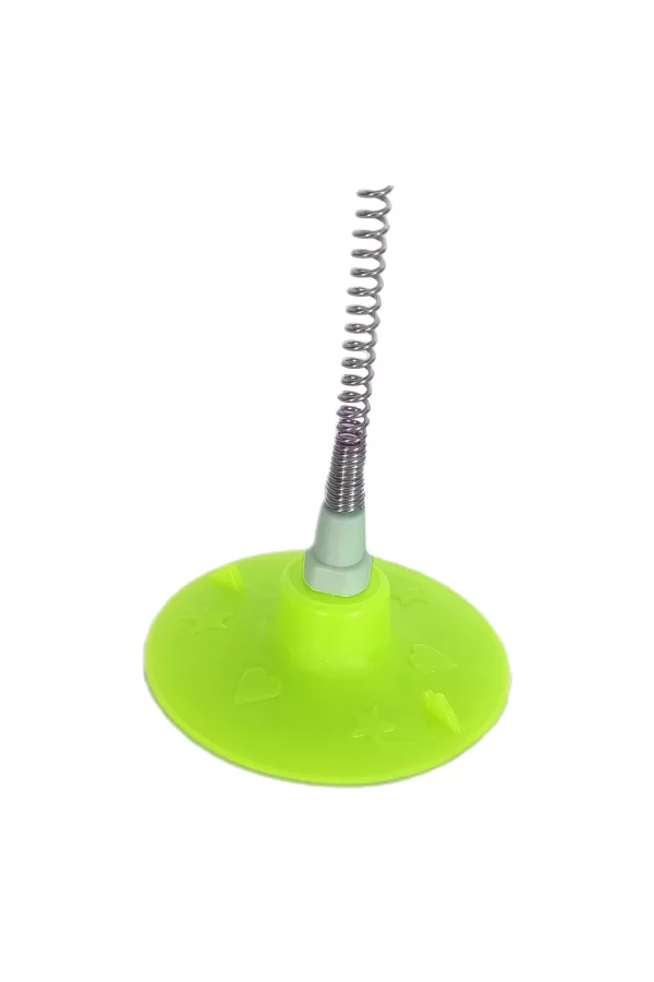 Markapet Yaylı Vantuzlu Hacıyatmaz Kedi Oyuncağı 30 cm Sarı