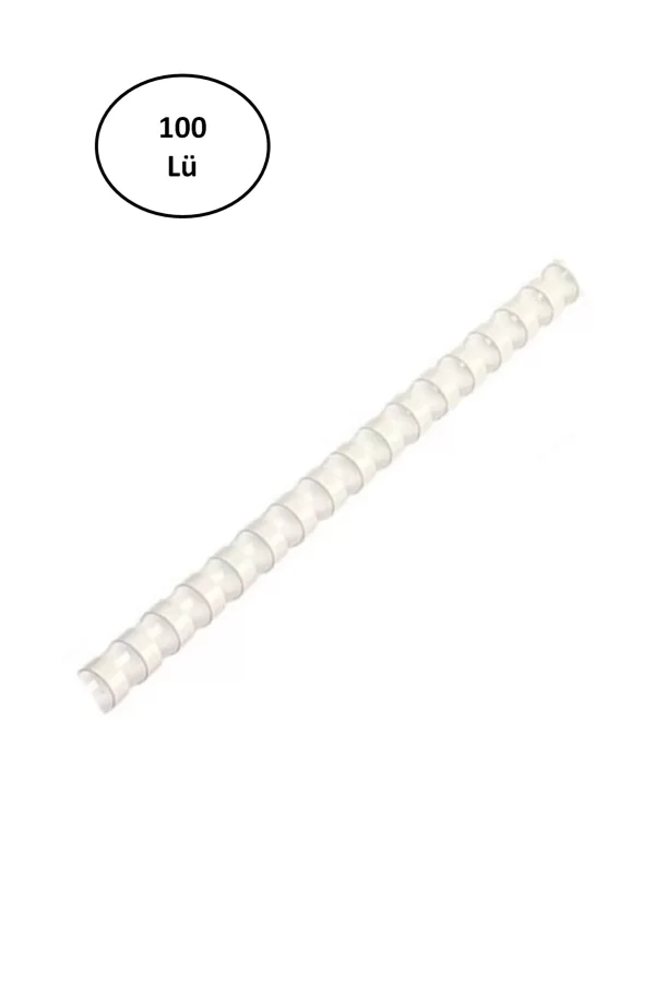 Mas Plastik Spiral 6 Mm Beyaz 100lü