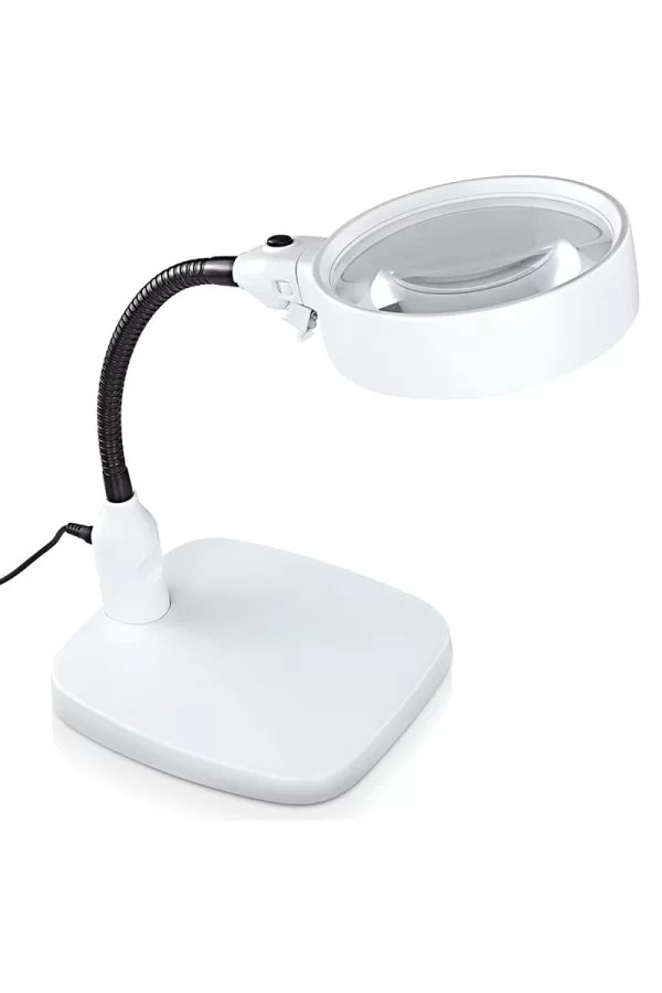 Masaüstü 10x Led Işıklı Büyüteç Okuma El Sanatları Onarım Büyüteç 7765