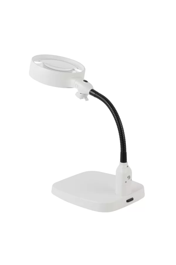 Masaüstü 10x Led Işıklı Büyüteç Okuma El Sanatları Onarım Büyüteç 7765