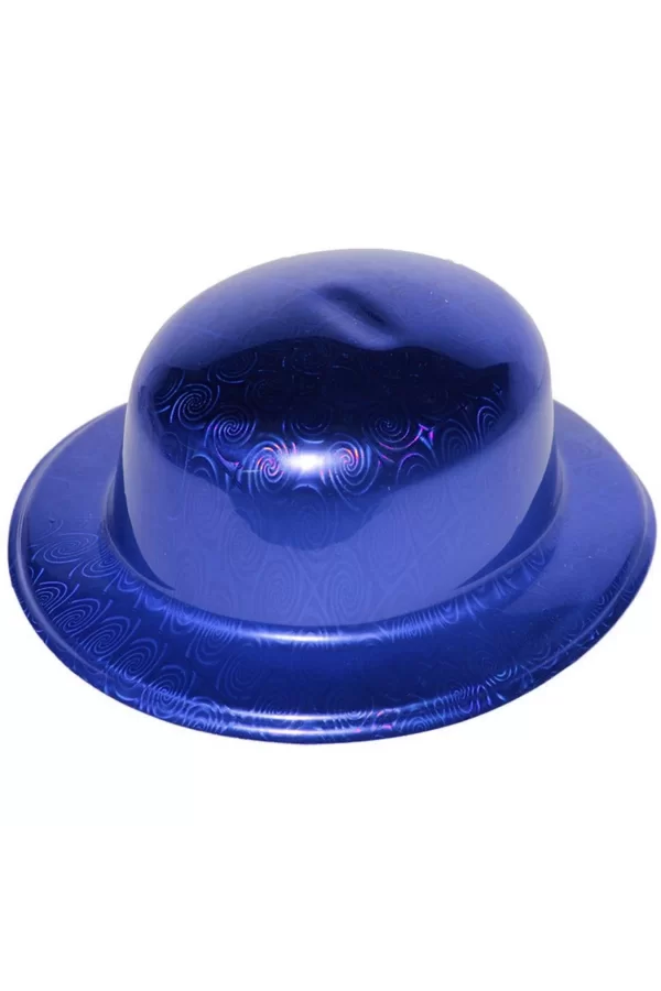 Mavi Renk Hologramlı Plastik Yulak Melon 27x24 Cm