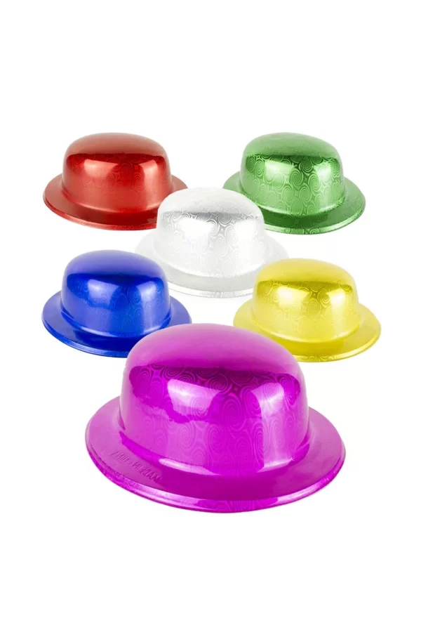 Mavi Renk Hologramlı Plastik Yulak Melon 27x24 Cm
