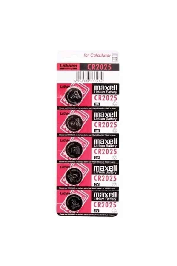 Maxell Cr2025 3v Lityum Düğme Pil 5li Paket