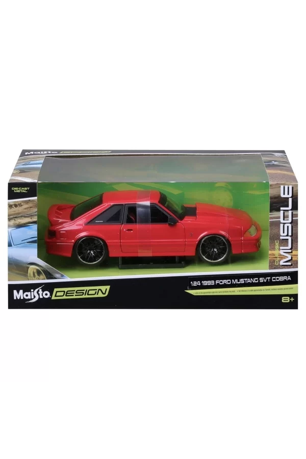 May 32549 1:24 1993 Ford Mustang Svt Cobra Model Araba -necotoys
