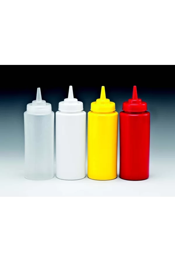Mayonez Sos Şişesi - 1000ml Dev Boy Sarı 3 Adet