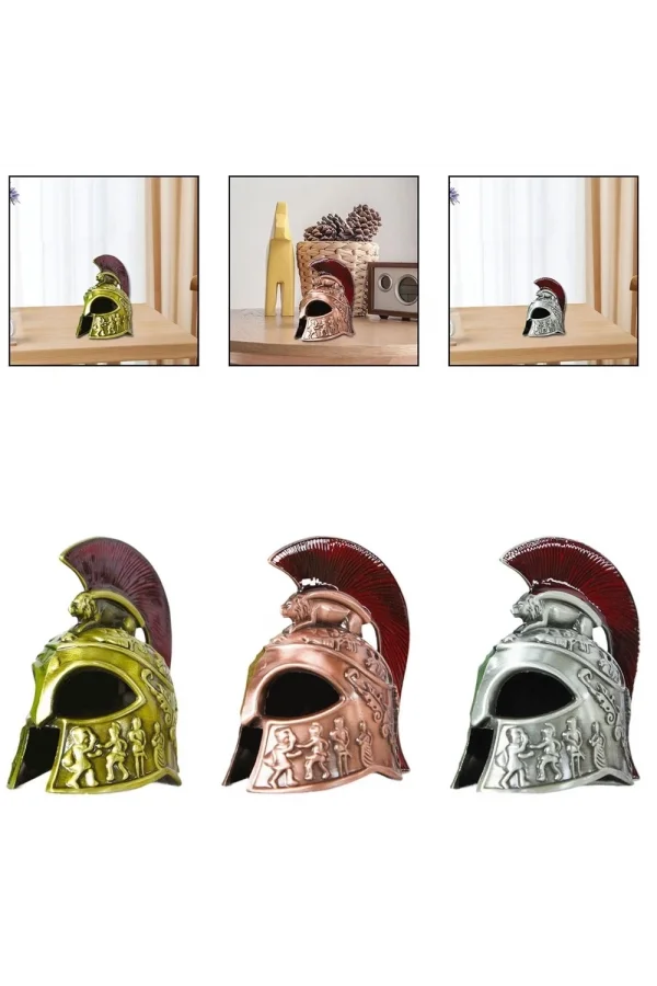 Metal Dekoratif Şövalye Miğferi