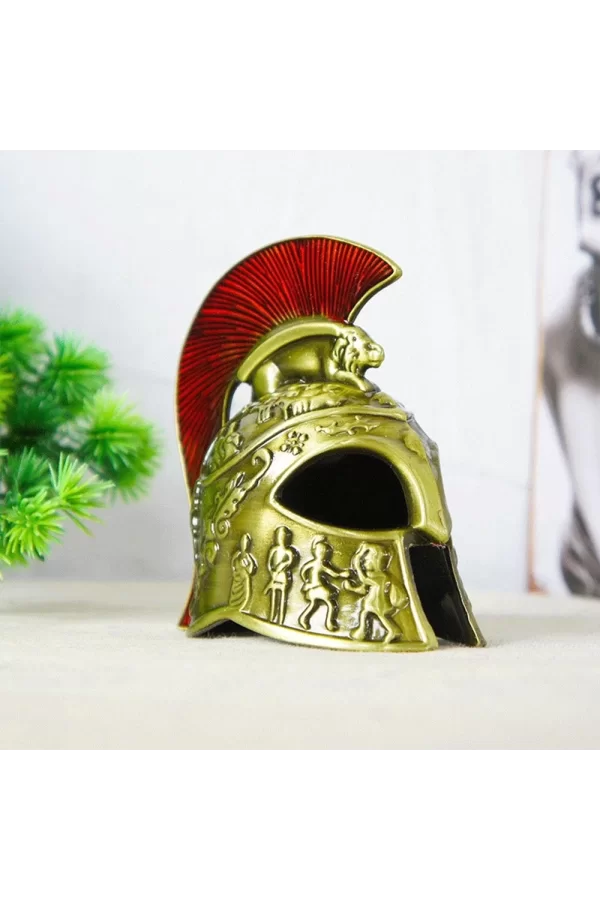 Metal Dekoratif Şövalye Miğferi