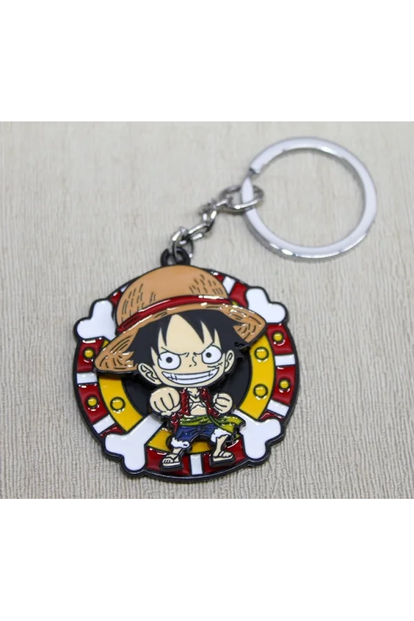Metal Dönen Luffy Anahtarlık Alk3088