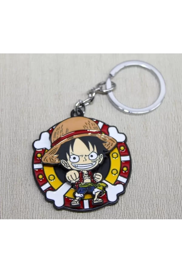 Metal Dönen Luffy Anahtarlık Alk3088