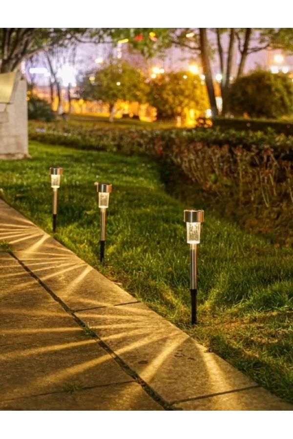 Metal Gövdeli Solar Bahçe Lambası 10lu