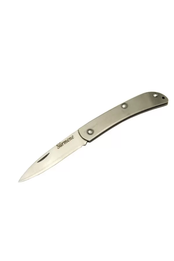 Metal Yerli Akarsu 15,5 Cm Kamp / Outdoor Çakı  - Yarı Otomatik