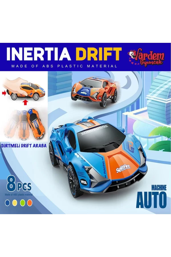 Mg-d400-47 Sürtmeli Renkli Drift Arabası -vardem Oyuncak
