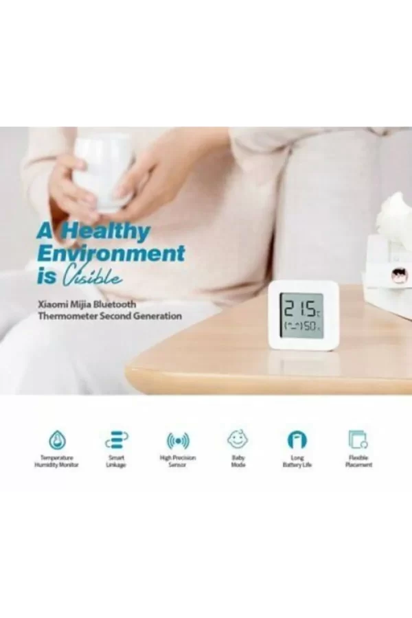 Mijia Akıllı Sıcaklık Ve Nem Ölçer Termometre