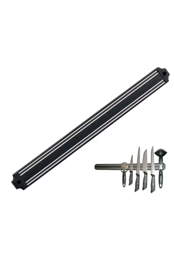 Mıknatıslı Bıçak Tutucu Stand - 49 Cm, Siyah