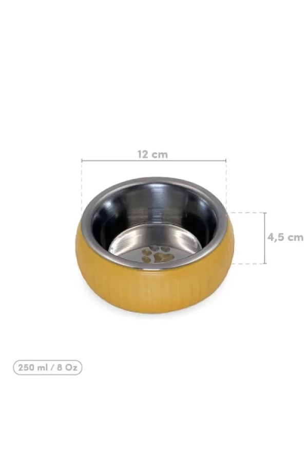 Mikopet Organik Seramik Mama Kabı Sarı