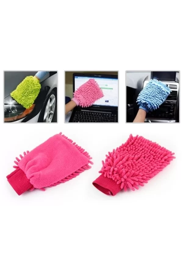 Mikrofiber Temizlik Eldiveni - Araç Yıkama Eldiveni Oto Yıkama Temizleme Cila Eldiveni