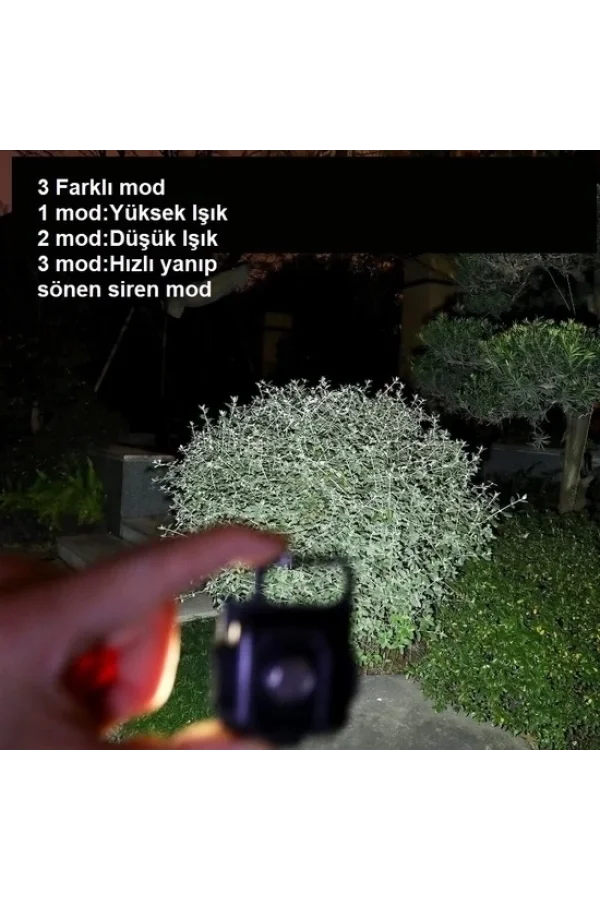 Mini 30 Ledli  Mıknatıslı Anahtarlık Flash Kamp Lambası Askılı Kapak Açacaklı Şarjlı Fener