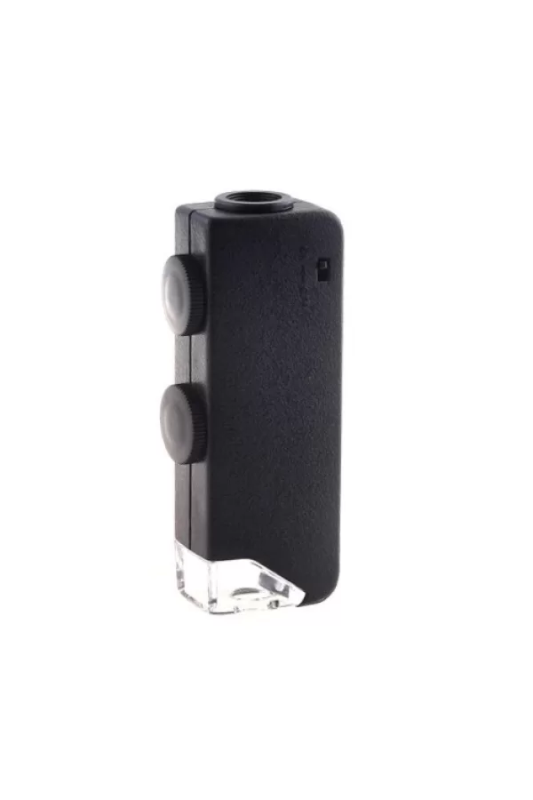 Mini 60x 100x Zoom Lens Odak Takı Led Cep Mikroskop Büyüteç