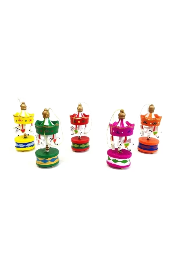 Mini Ahşap 6lı Atli Karinca