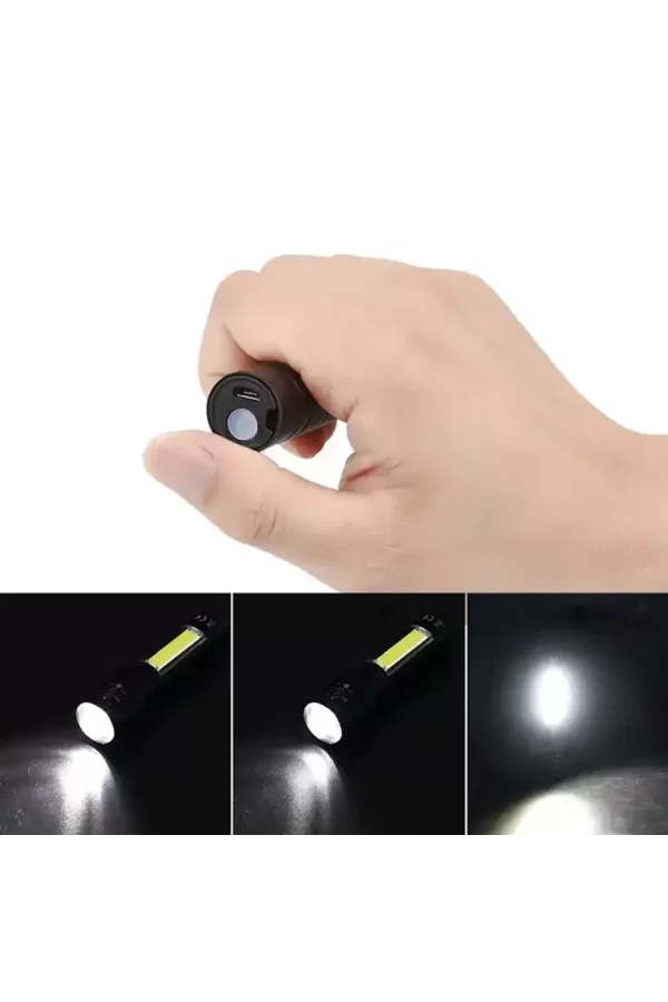 Mini Çok Güçlü Şarjlı El Feneri (xpe-cob Led )  Wt-030
