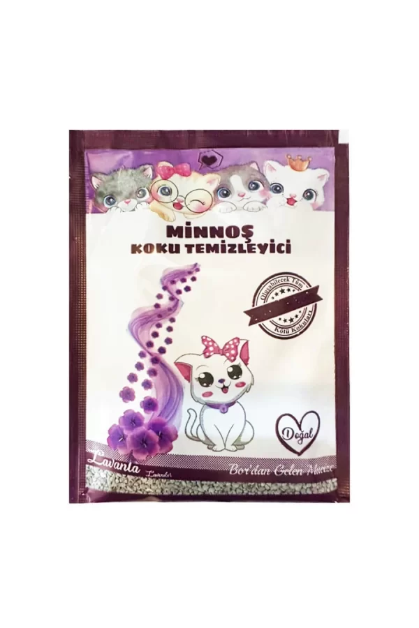 Minnoş Kedi Kumu Koku Temizleyici 25 gr Lavanta Kokulu