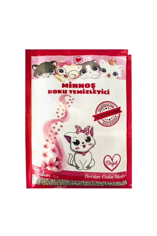 Minnoş Kedi Kumu Koku Temizleyici 25 gr Sabun Kokulu