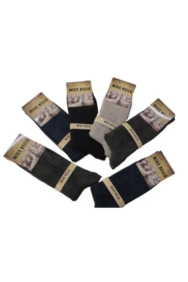 Miss Bella Lamswool Kışlık Erkek Çorap 8 Adet