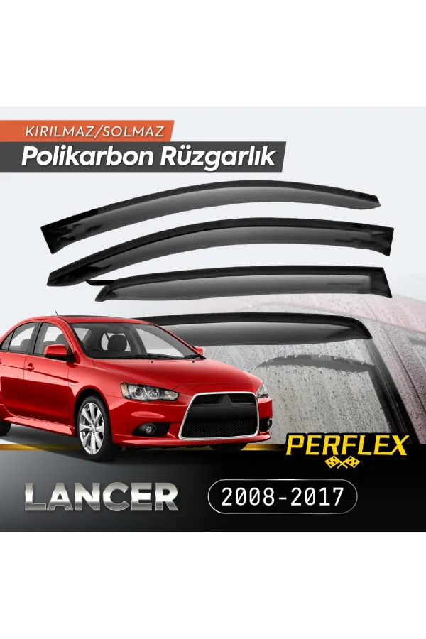 Mitsubishi Lancer 2008-2017 Cam Rüzgarlığı V2 Düz