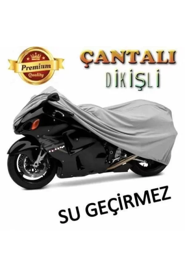 Luz&Pos Motorsiklet Branda Miflonlu Su Geçirmez 4 Mevsim (125cc 150cc Uyumlu) - Gri
