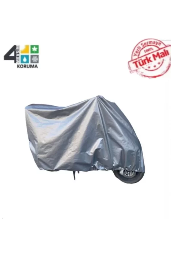 Luz&Pos Motorsiklet Branda Miflonlu Su Geçirmez 4 Mevsim (125cc 150cc Uyumlu) - Gri