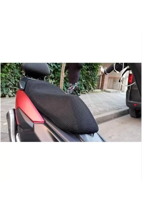 Luz&Pos Motorsiklet Sele Koltuk Kılıfı Fileli - Siyah