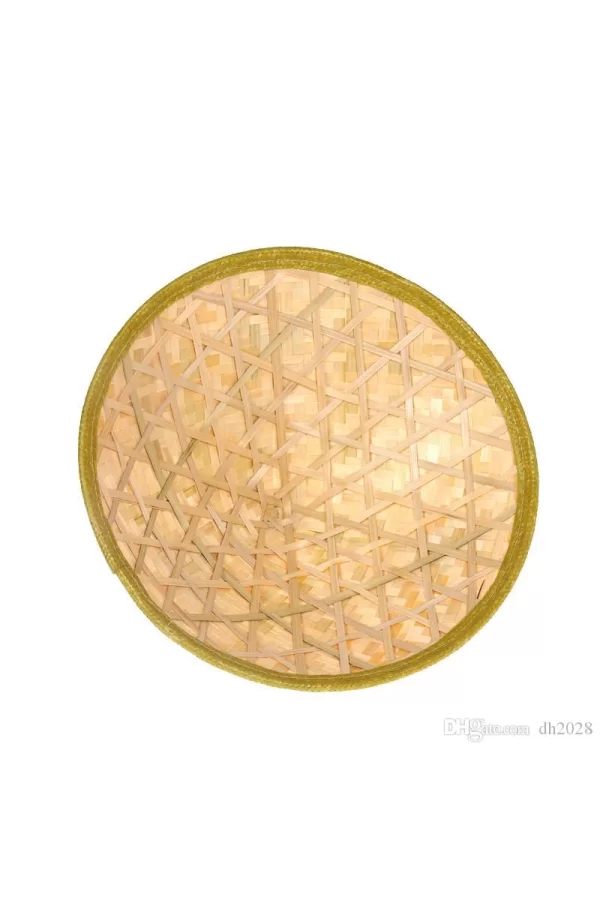 Naturel Renk Cambodia Kamboçyalı Vietnam Şapkası PVC Hasır