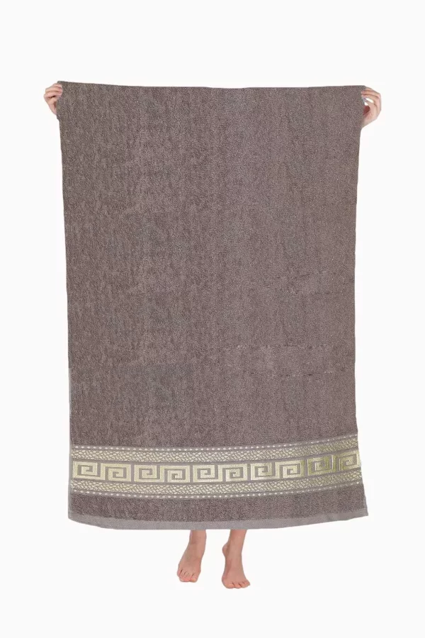 Nayra &#37;100 Pamuklu Banyo Havlusu 70x140 Cm Kahve