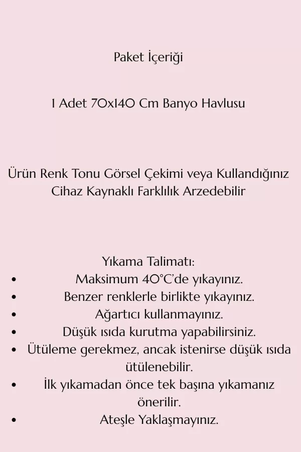 Nayra &#37;100 Pamuklu Banyo Havlusu 70x140 Cm Kahve