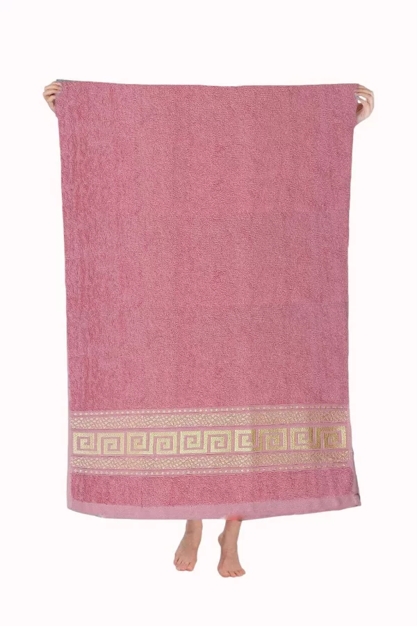Nayra &#37;100 Pamuklu Banyo Havlusu 70x140 Cm Pembe